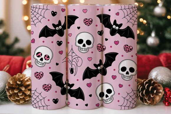 Download Spooky Pink Halloween 20oz Tumbler Wrap - Premium Resources