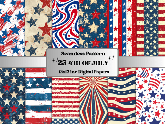 Download Seamless 4th of July Patriotic Pattern - Premium Resources