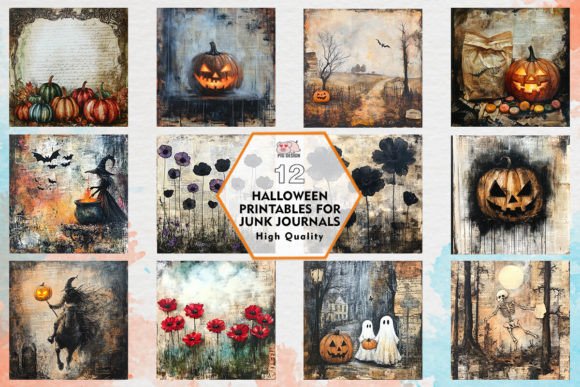 Download Halloween Printables for Junk Journals - Halloween printables Collection