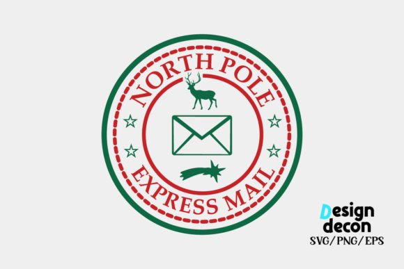 Download North Pole Express Mail Stamp Svg - Express Collection